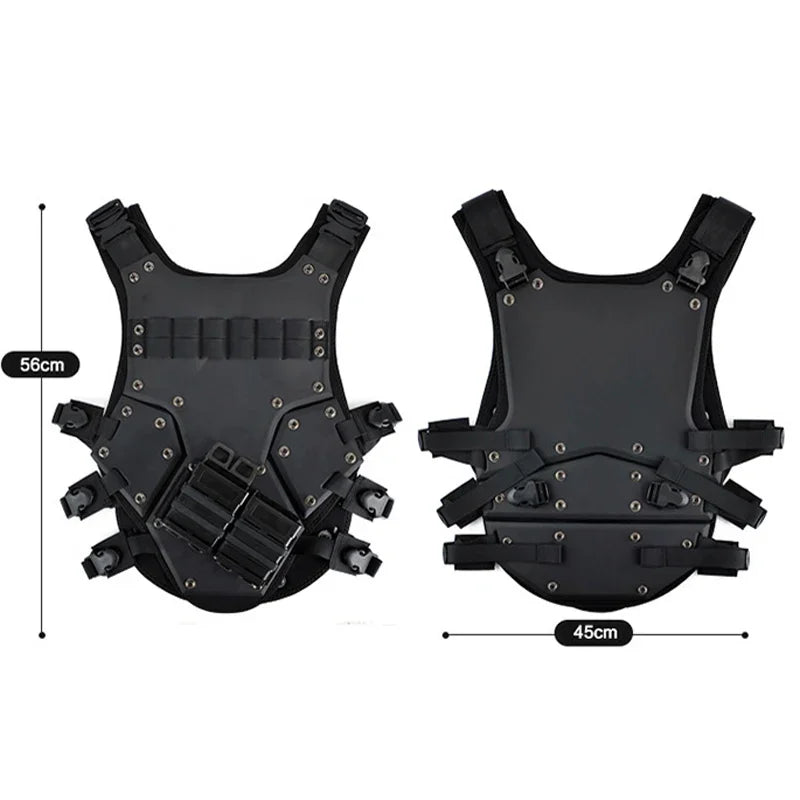 EVA TF3 Tactical Vest Hunting Hunting Vest Outdoor Body Armor  Combat Paintball Black Waistcoat with M4 Mag Pouches