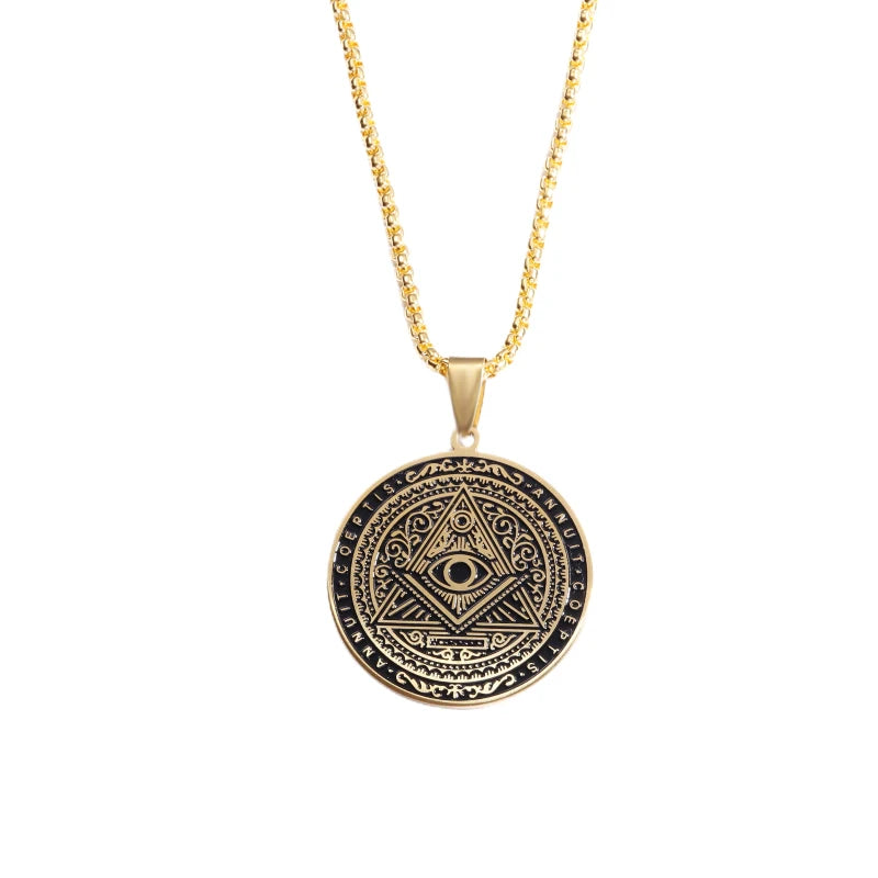 Eye of Horus Necklace Evil Eye Pendant Ancient Egypt Protection Necklace Jewelry Gift Men and Women Spiritual Amulets