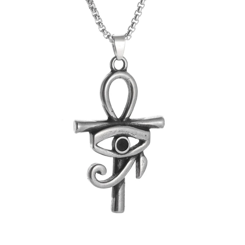 Eye of Horus Necklace Evil Eye Pendant Ancient Egypt Protection Necklace Jewelry Gift Men and Women Spiritual Amulets