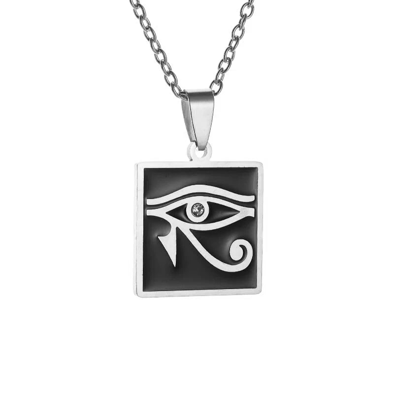 Eye of Horus Necklace Evil Eye Pendant Ancient Egypt Protection Necklace Jewelry Gift Men and Women Spiritual Amulets