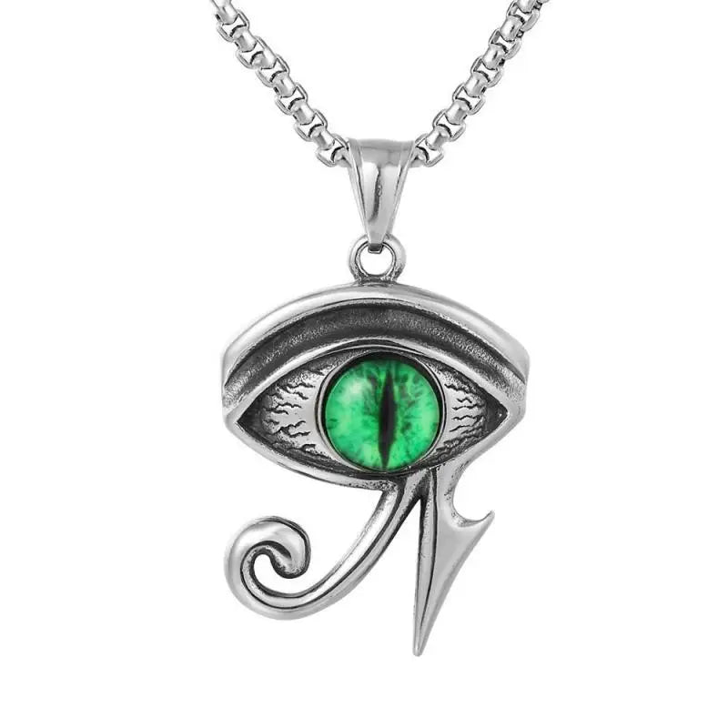 Eye of Horus Necklace Evil Eye Pendant Ancient Egypt Protection Necklace Jewelry Gift Men and Women Spiritual Amulets