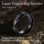 Eye of Ra Ankh Egyptian Symbols Stainless Steel Ring - Stainless Steel / 7