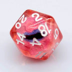 Dragon Eye d20 21.7mm Resin Standard Roll d20 [Red, Green, Blue, Clear, Smoke] - Red