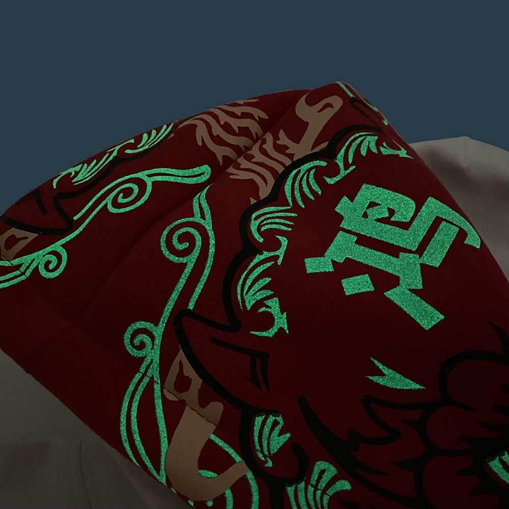 Double Red Dragon Hoodie - Black / M