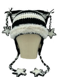 'Lalala' Hat Hand-Knitted Star-Striped