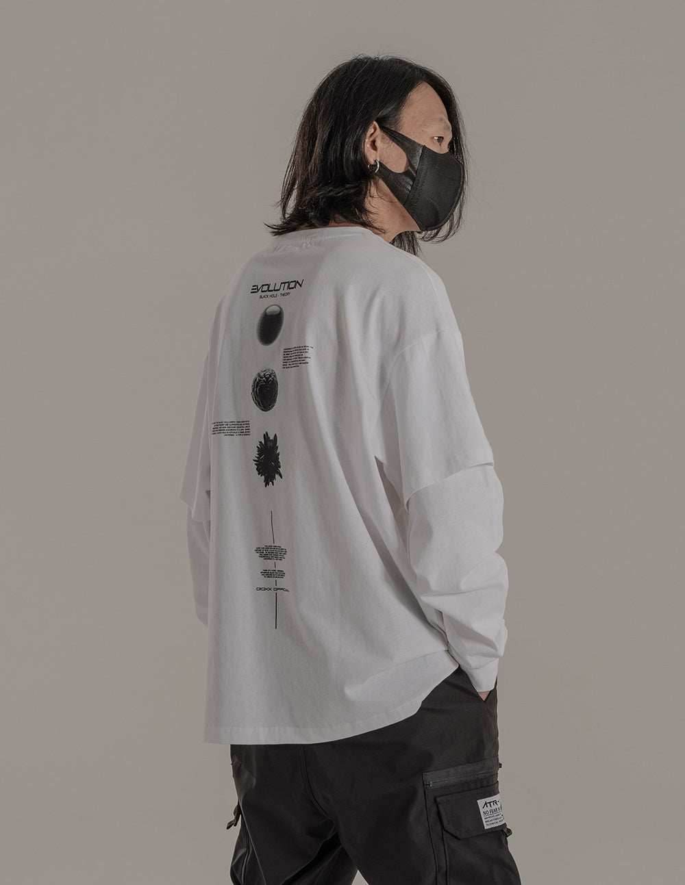 CRO778 Tech Evolution Long Sleeves Tee - White / S
