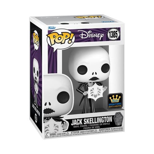 Nightmare Before Christmas 30Th Anniversary Jack Skellington With Snowflake Pop Vinyl Figure 1385   Specialty Series