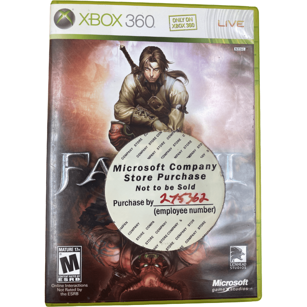 Fable II - Microsoft Company Employee Purchase - Xbox 360