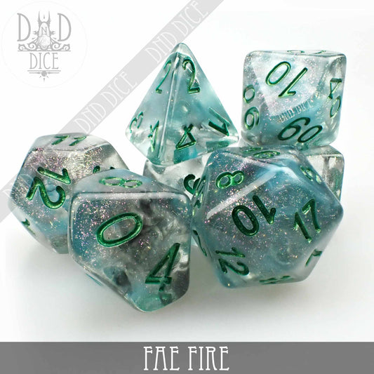 Fae Fire Dice Set