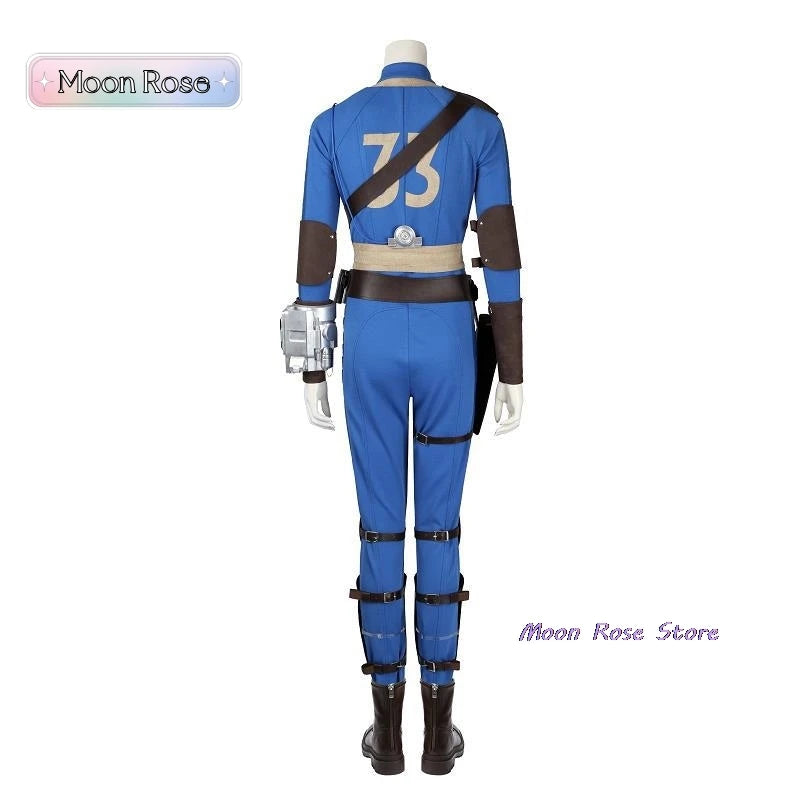 Fall Cos Out Cosplay Costume Uniform Helmet The Ghoul Blue Lucy Vault 33 Cosplay Jumpsuit Fantasia Outfit Props Mask Woman Man