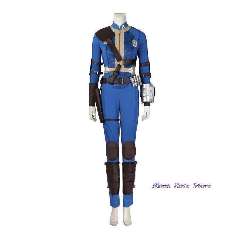 Fall Cos Out Cosplay Costume Uniform Helmet The Ghoul Blue Lucy Vault 33 Cosplay Jumpsuit Fantasia Outfit Props Mask Woman Man