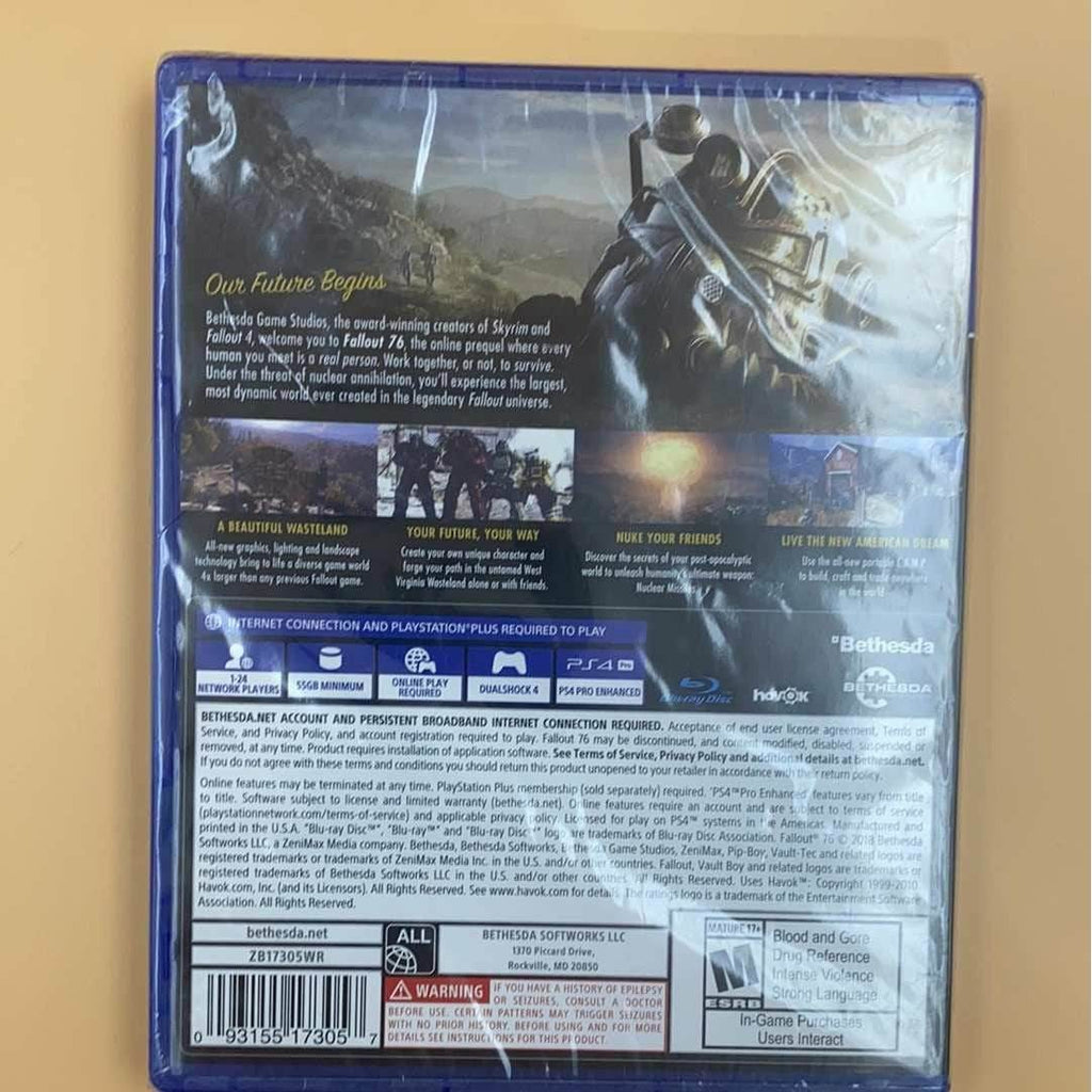 Fallout 76 - PlayStation 4 (NEW) - Role-Players