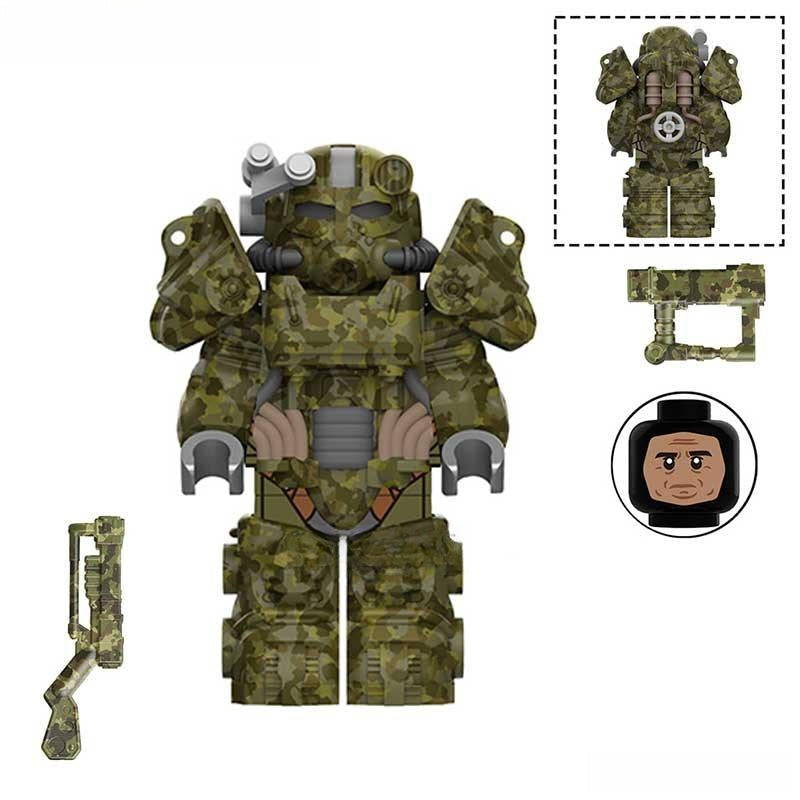 Fallout T60 Power Armor Lego Minifigures Custom video Game Toys 2-5