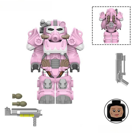 Fallout T60 Power Armor Lego Minifigures Custom video Game Toys 2-6