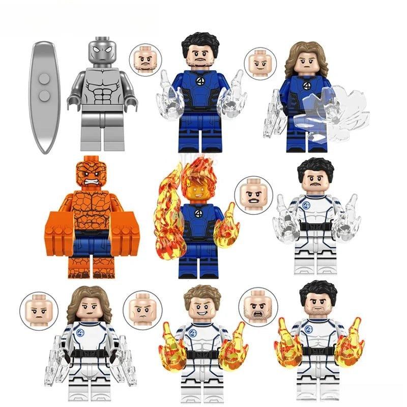 Fantastic Four First Steps Set of 9 Lego Minifigures Custom Toys 3