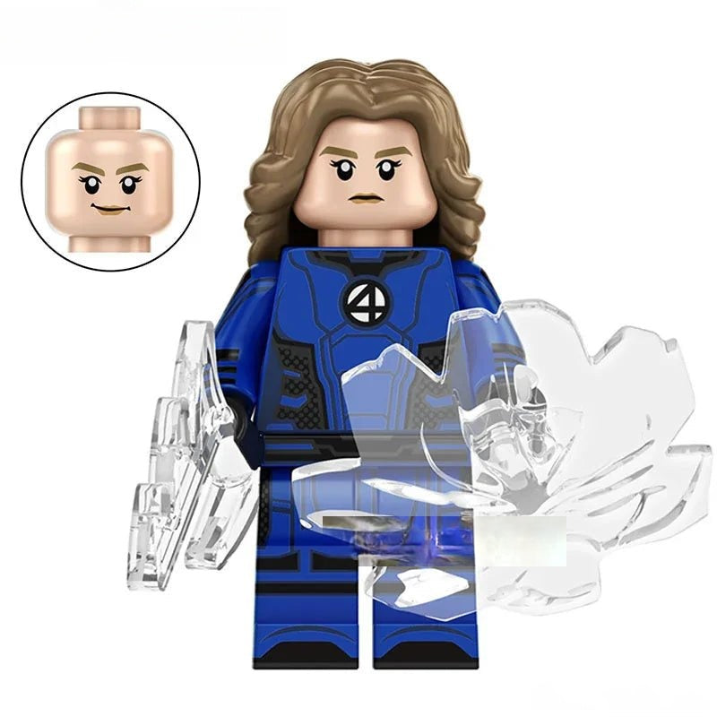 Fantastic Four Sue Storm Invisble Woman Lego Minifigures Custom Toys 2