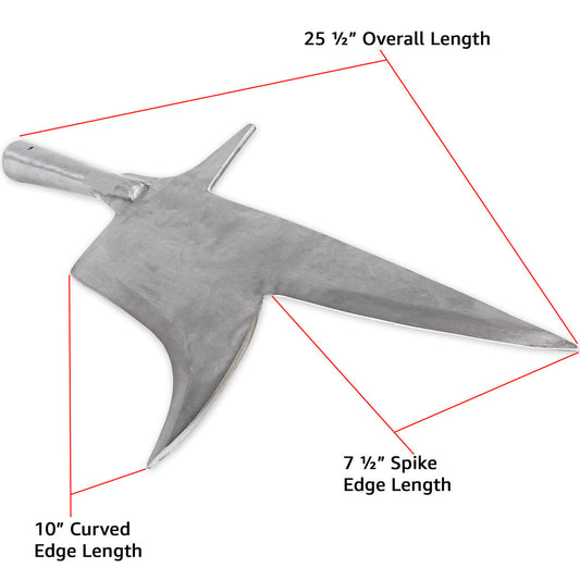 Farm to Battlefield Medieval Bill Spearhead with Back Spike and Hook