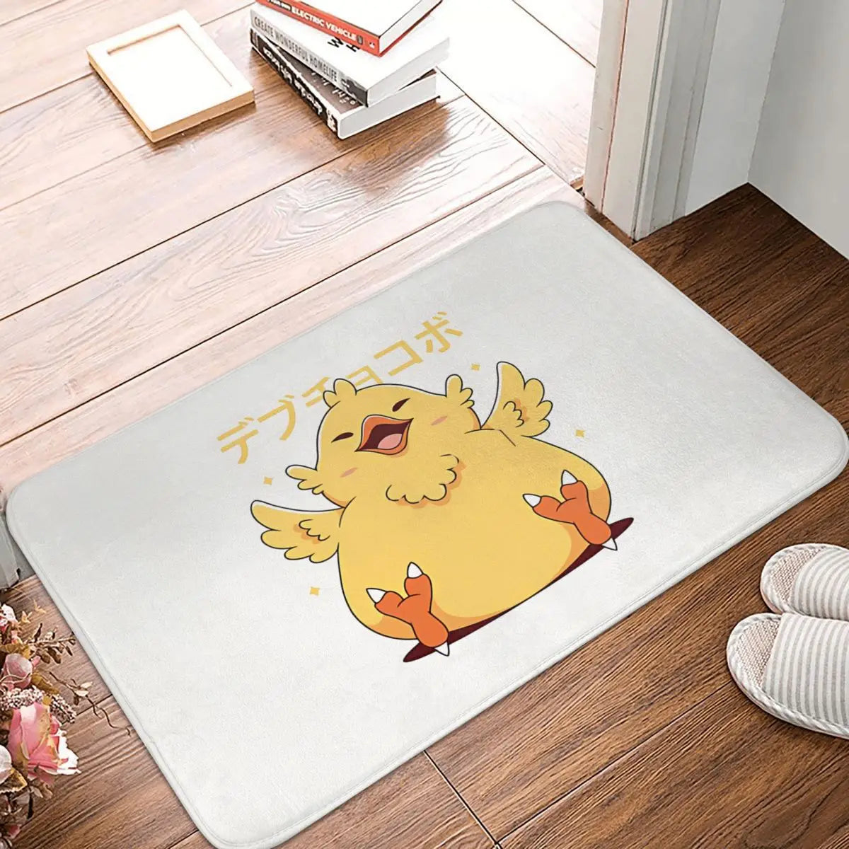 Fat Baby Final Fantasy Chocobo Game Non-slip Rug Doormat Kitchen Mat Hallway Carpet Indoor Decor