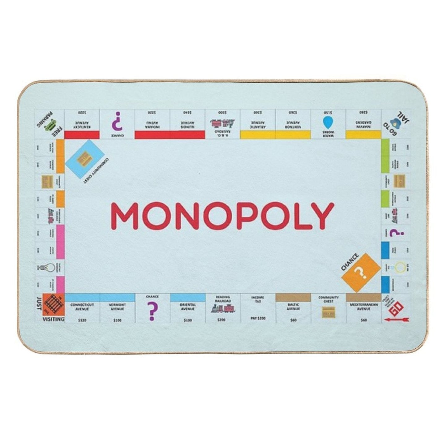 Monopoly  Long-Lasting Bath Mat