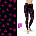 Charmed Celtic Love with Pink Sparkle Foil and Pockets - S-L = OS