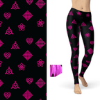 Charmed Celtic Love with Pink Sparkle Foil and Pockets - S-L = OS