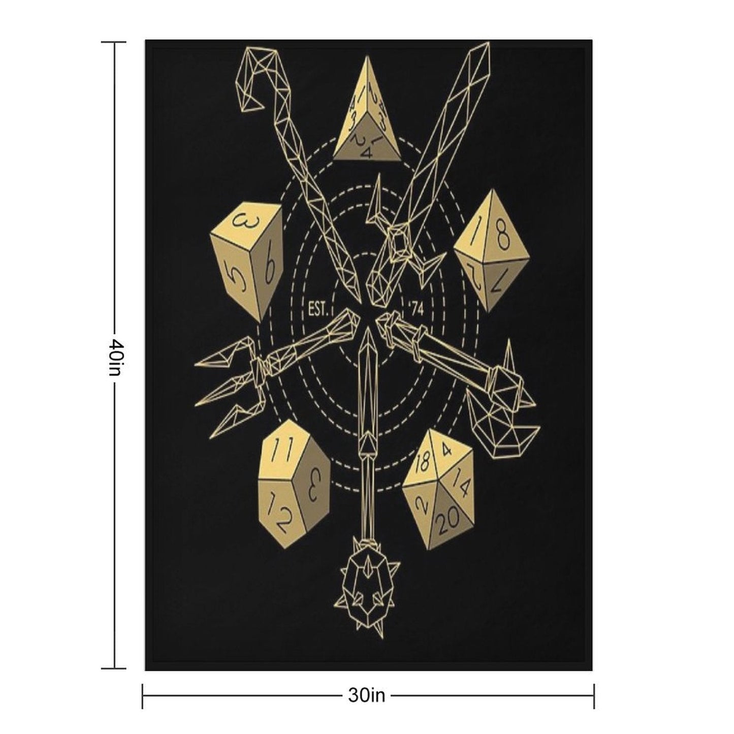 Dungeons & Dragons - Choose Your Weapon Throw Blanket