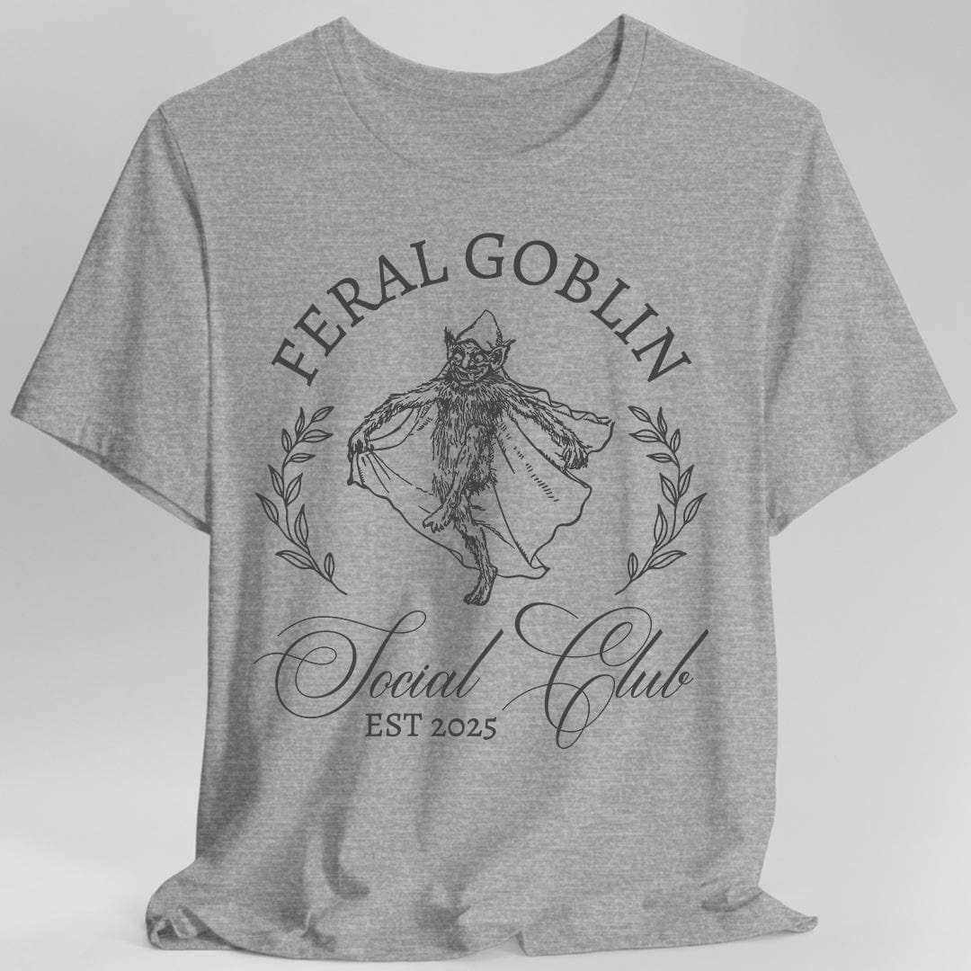 Feral Goblin Social Club T-shirt - Sport Grey / S