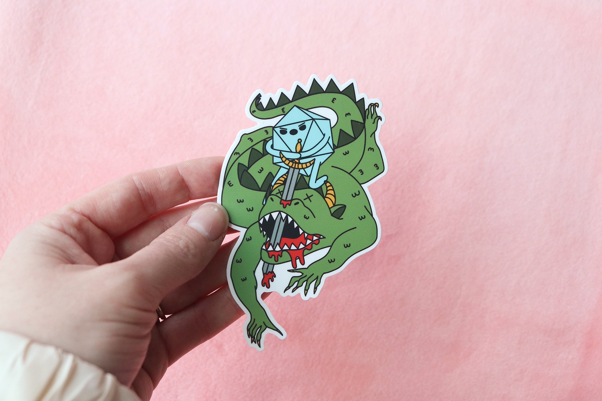 Monster Killer Dice Buddy Sticker