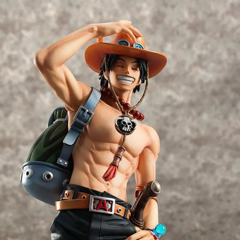 Figure One Piece DX10th Anniversary Fire Fist Escal D Ace Luffy Brother Toys Japan Anime Collectible Figurines PVC Model Toy