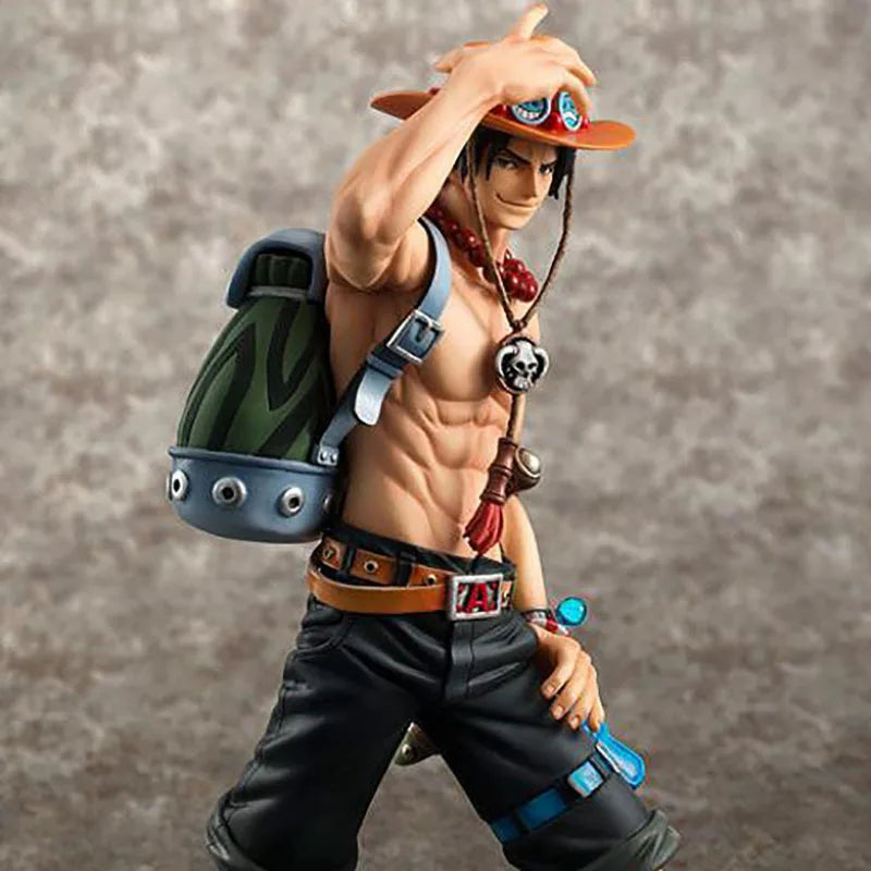 Figure One Piece DX10th Anniversary Fire Fist Escal D Ace Luffy Brother Toys Japan Anime Collectible Figurines PVC Model Toy