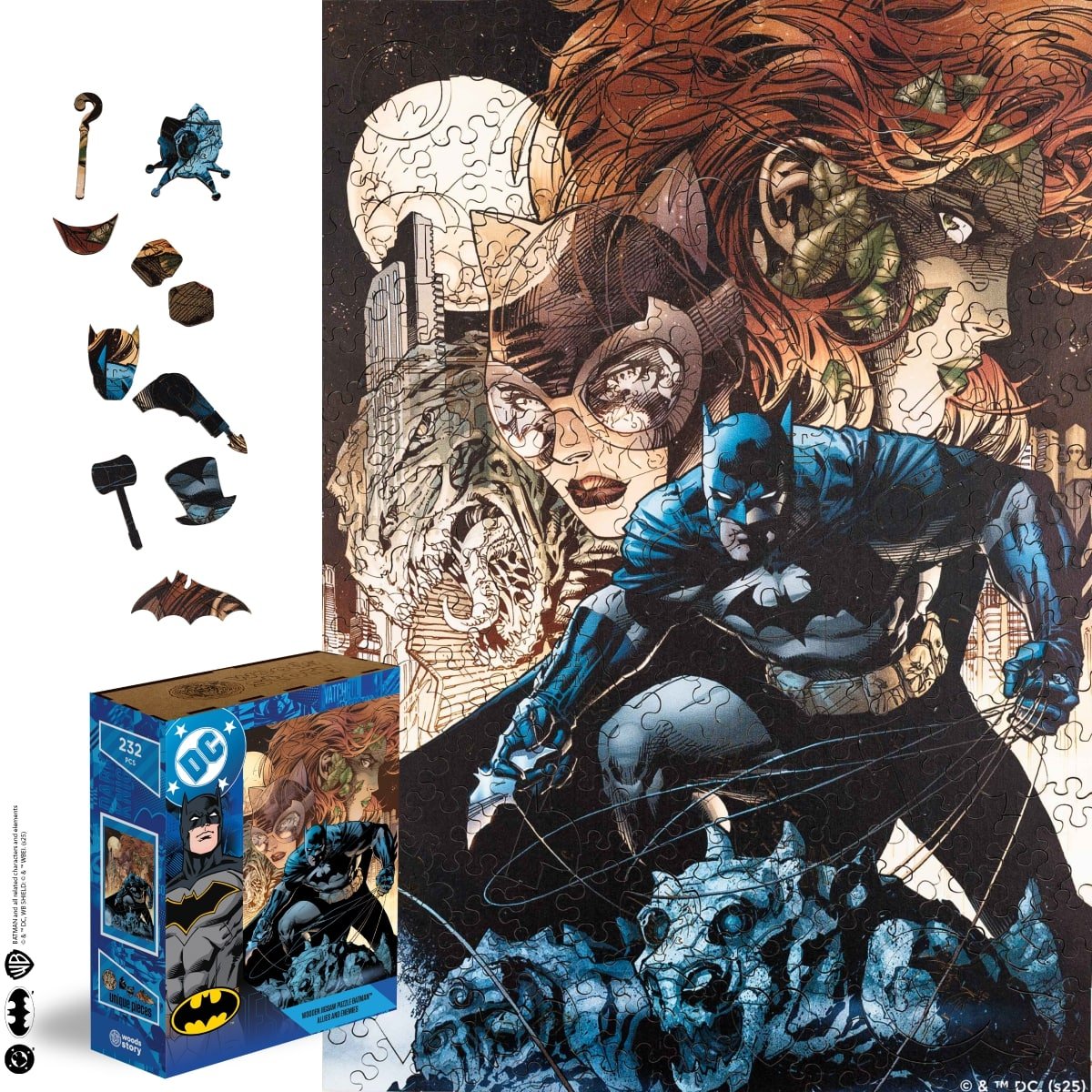 Wooden jigsaw puzzle DC Batman™ – Allies and Enemies