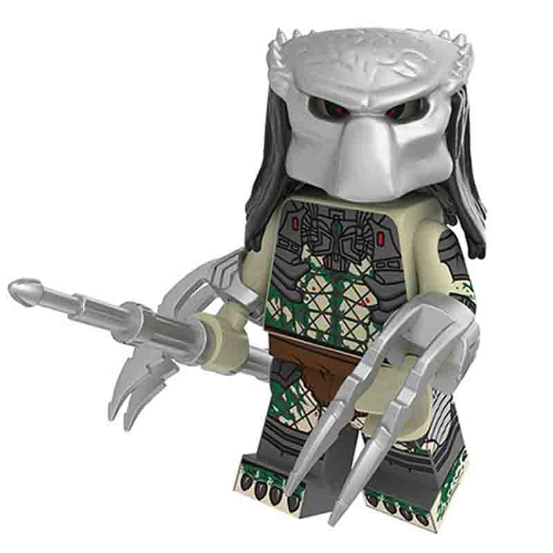 The Predator white / green Yautja Lego Minifigures Custom Toys 2
