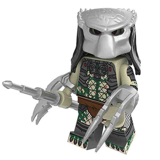 The Predator white / green Yautja Lego Minifigures Custom Toys 2