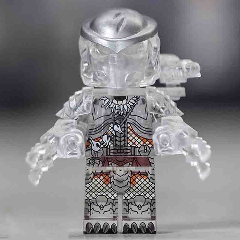The Predator Transparent camo 1987 Original Film Version Lego Minifigures Custom Toys