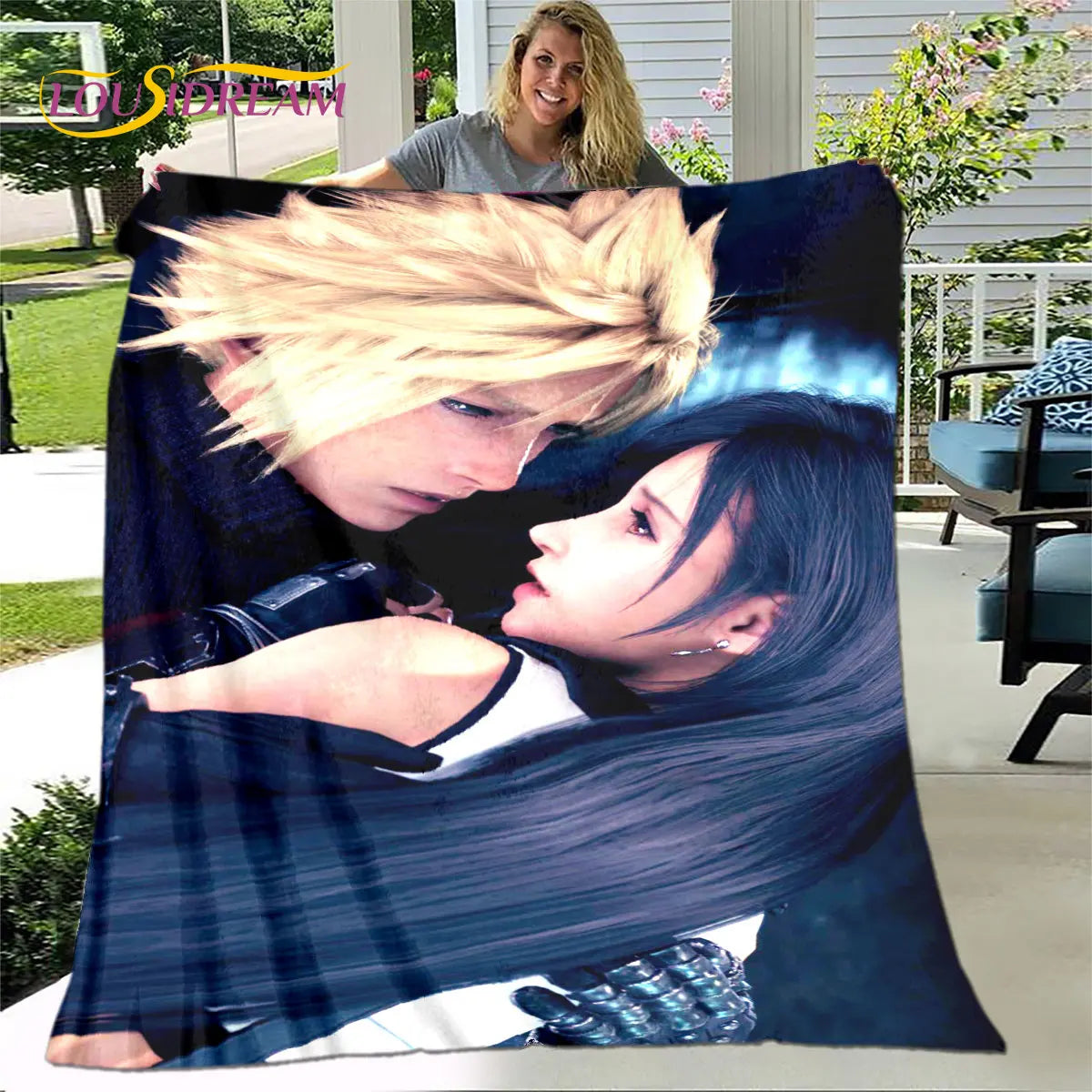 Final Fantasy Game Gamer Soft Plush Blanket,Flannel Blanket Throw Blanket for Living Room Bedroom Bed Sofa Picnic Cover Kid Warm