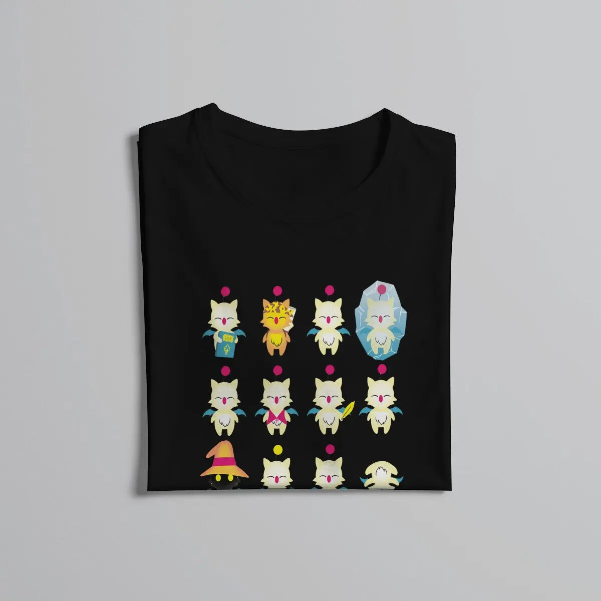 Final Fantasy Moogle Medley Tshirt Graphic Men Tops Vintage Punk Summer Polyester Clothes Harajuku T Shirt