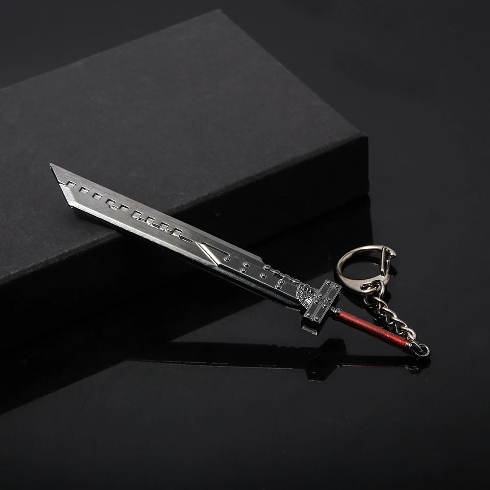 Final Fantasy Remake Cloud Strife Buster Sword Keychain Zack Fair Weapon Sword of Armor Break Key Ring For Fans Jewelry