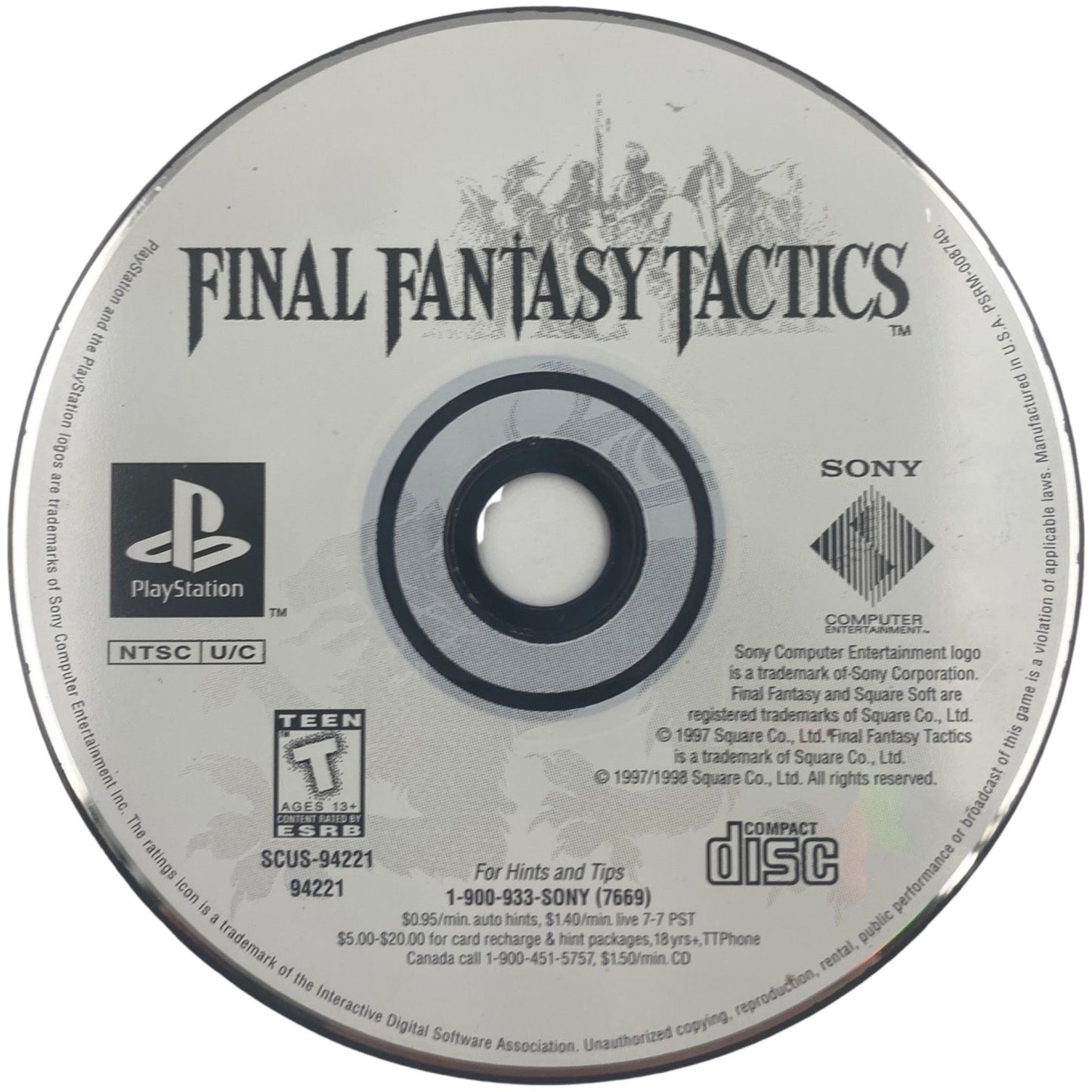 Final Fantasy Tactics - PlayStation (LOOSE)