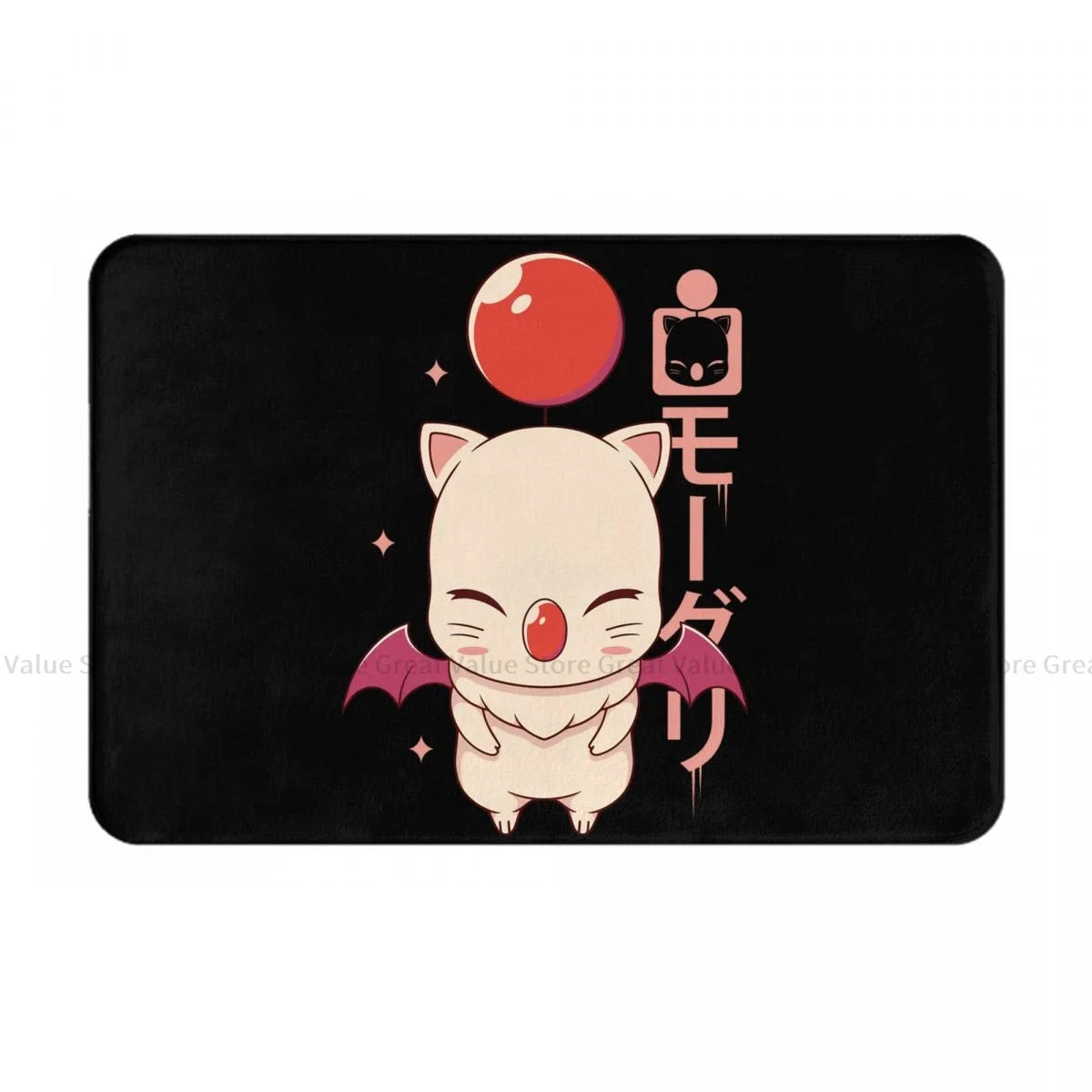 Final Fantasy XIV Game Bathroom Mat Moogle Kupo Doormat Kitchen Carpet Entrance Door Rug Home Decor