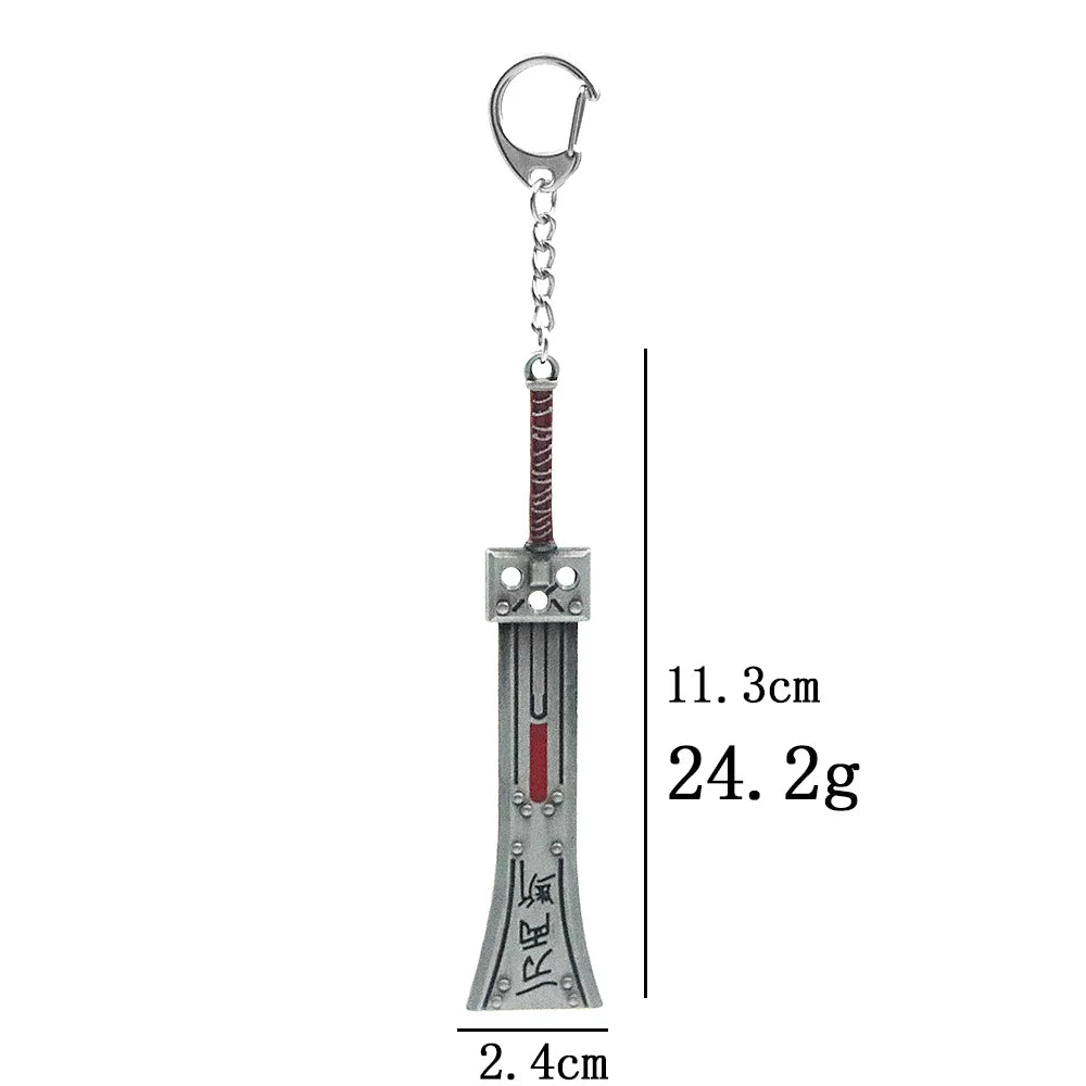 FINAL FANTASY XVI Clive Rosfield Invictus Sword Keychain Game Peripherals Metal Weapon Model Pendant Keyring For Fans Jewelry