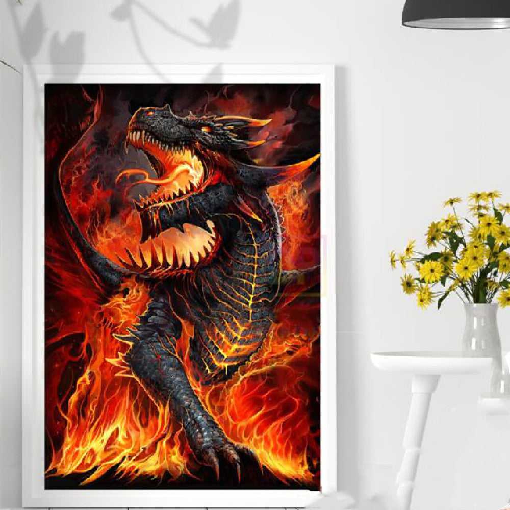 Fire Dragon Diamond Painting