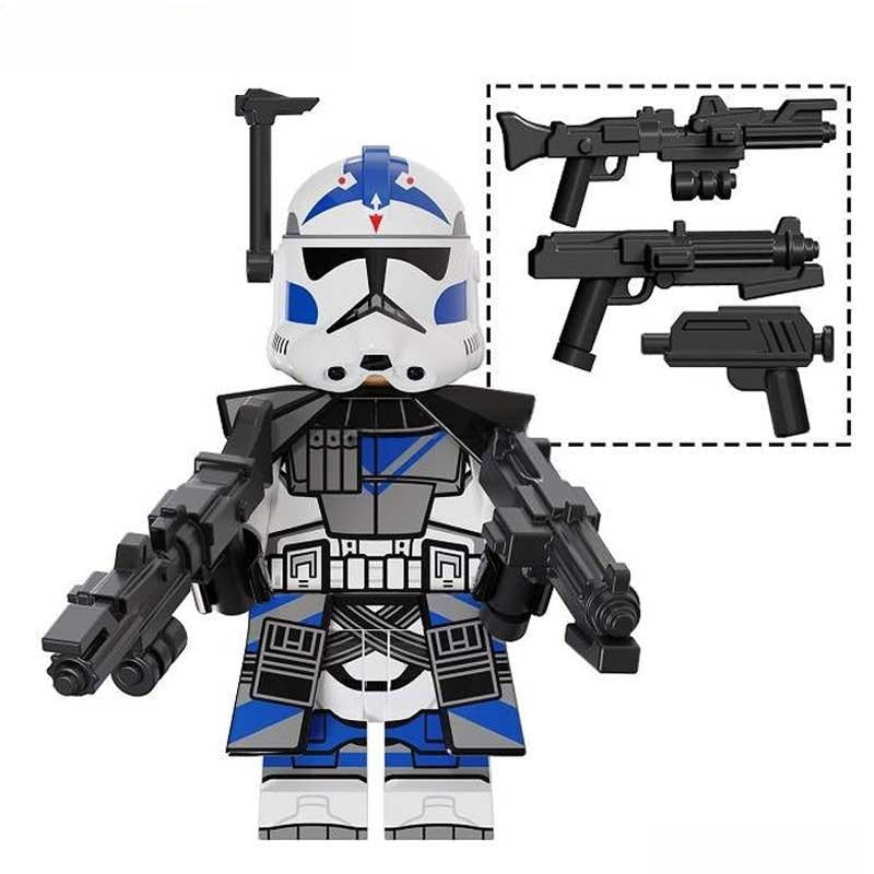 Fives 501st Legion Clone trooper Phase 2 Lego Minifigures Custom Toys
