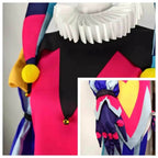 Fizzarolli Cosplay Costume – Helluva Boss Jester Outfit Full Set - S / Dolls Only