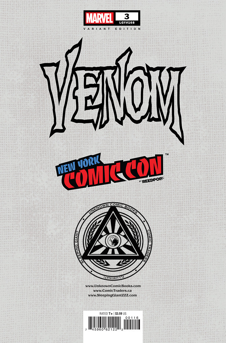 [Foil] Venom #3 Unknown Comics Exclusive Facsimile Stegman Virgin NYCC 2024 Var (10/23/2024) First Full Appearance Of Knull