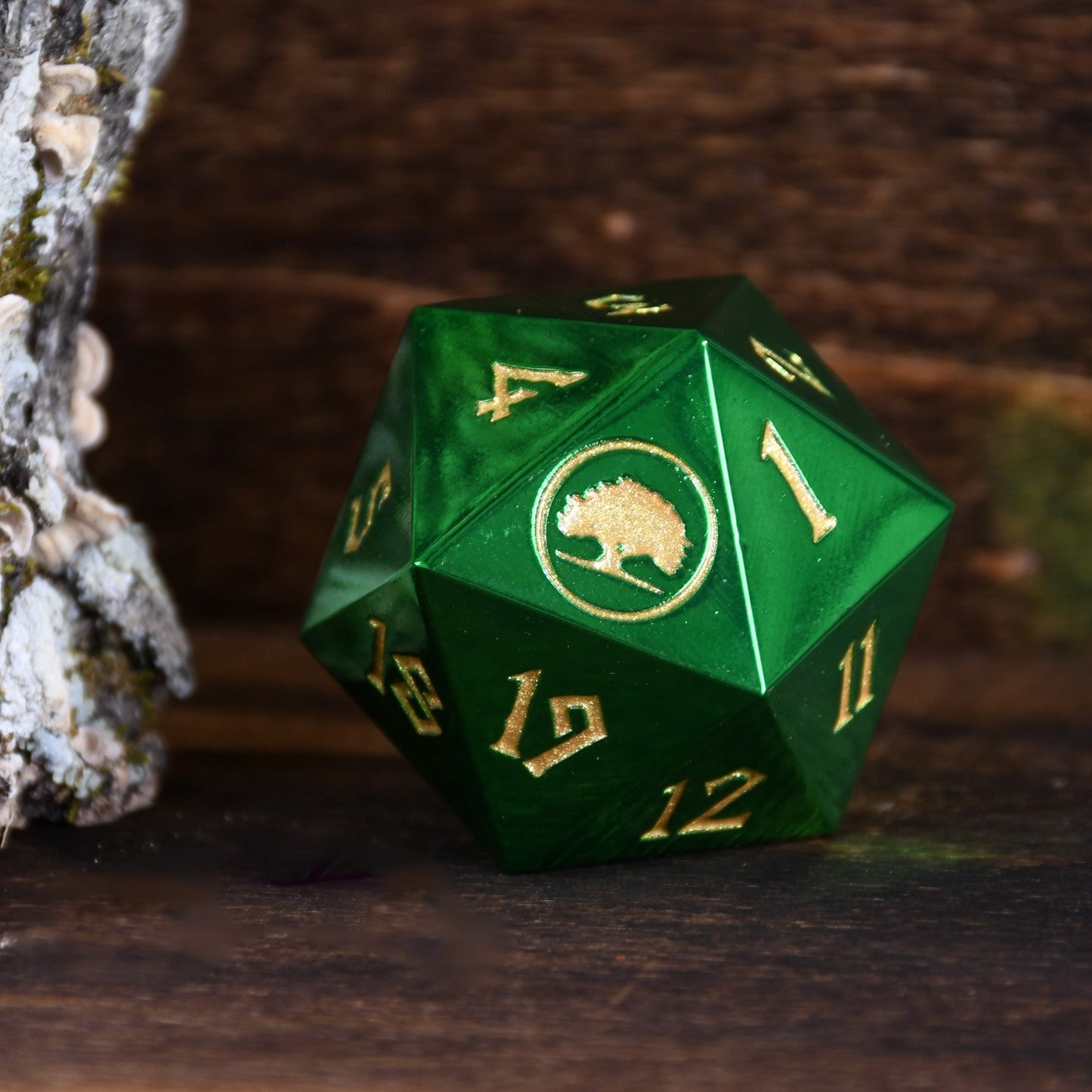 Forest Mana Spindown Metal D20