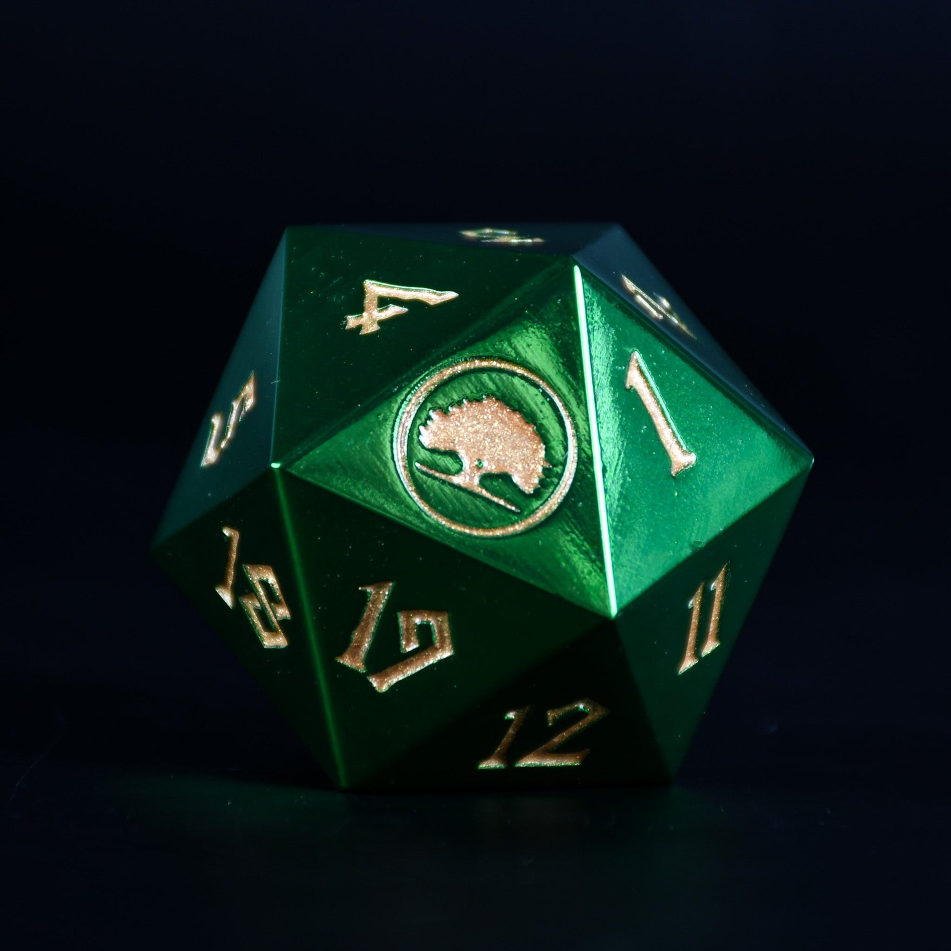 Forest Mana Spindown Metal D20