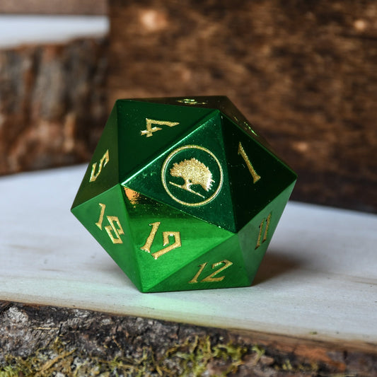 Forest Mana Spindown Metal D20