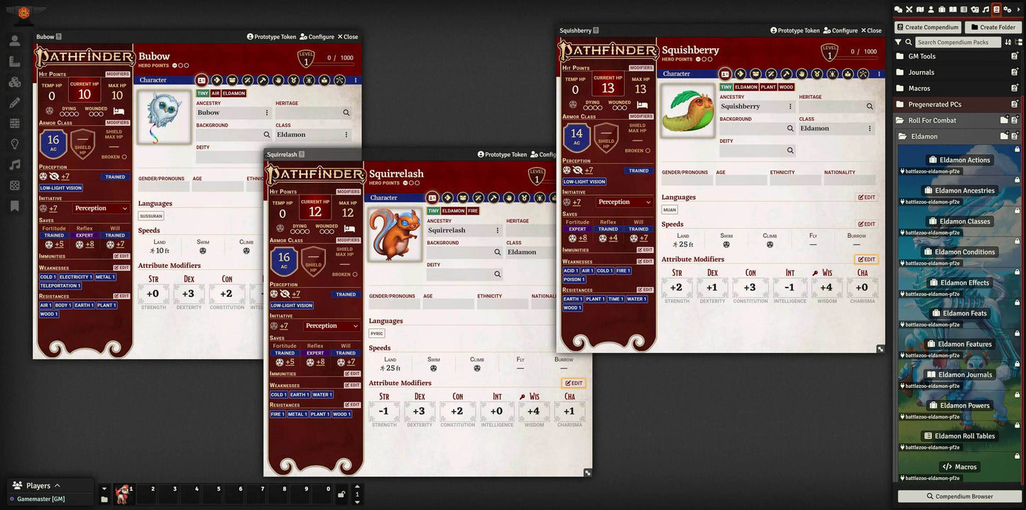 Battlezoo Eldamon for Foundry VTT - Pathfinder 2nd Edition / Foundry VTT Key Only