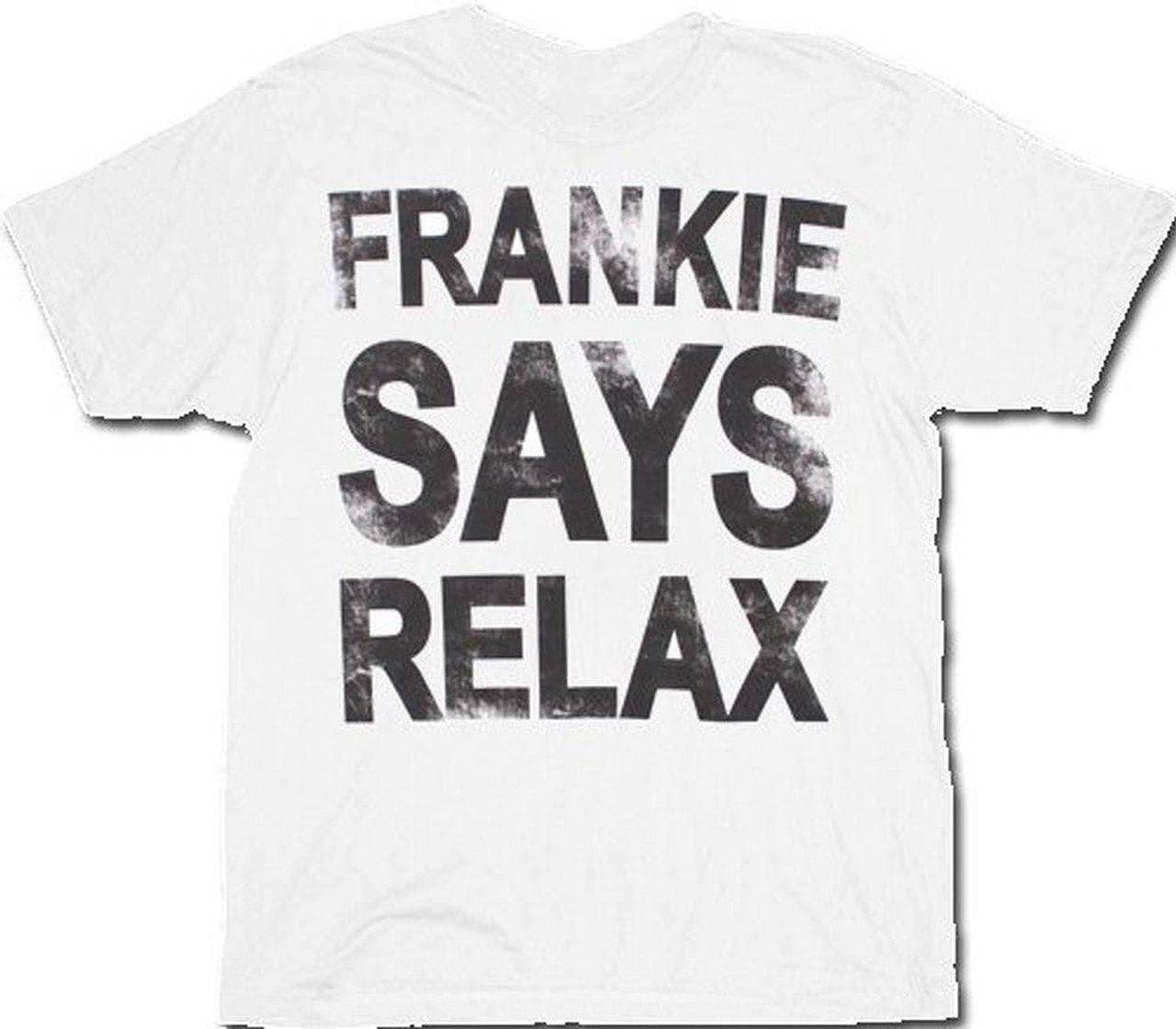 Frankie Says Relax Distressed T-Shirt Tee - S