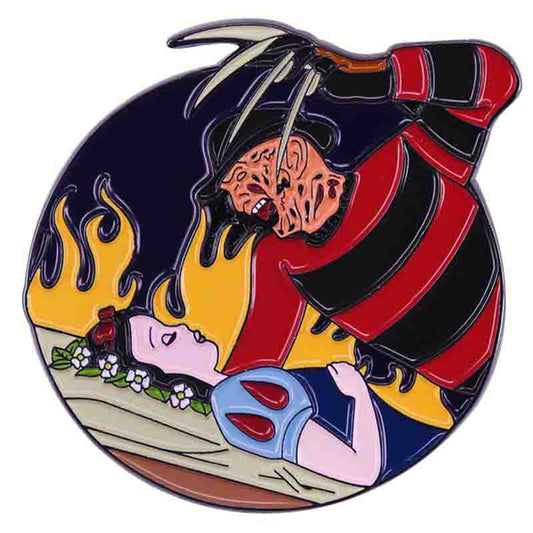 Freddy Krueger Snow White mashup Enamel Pins small, durable, high quality accessories